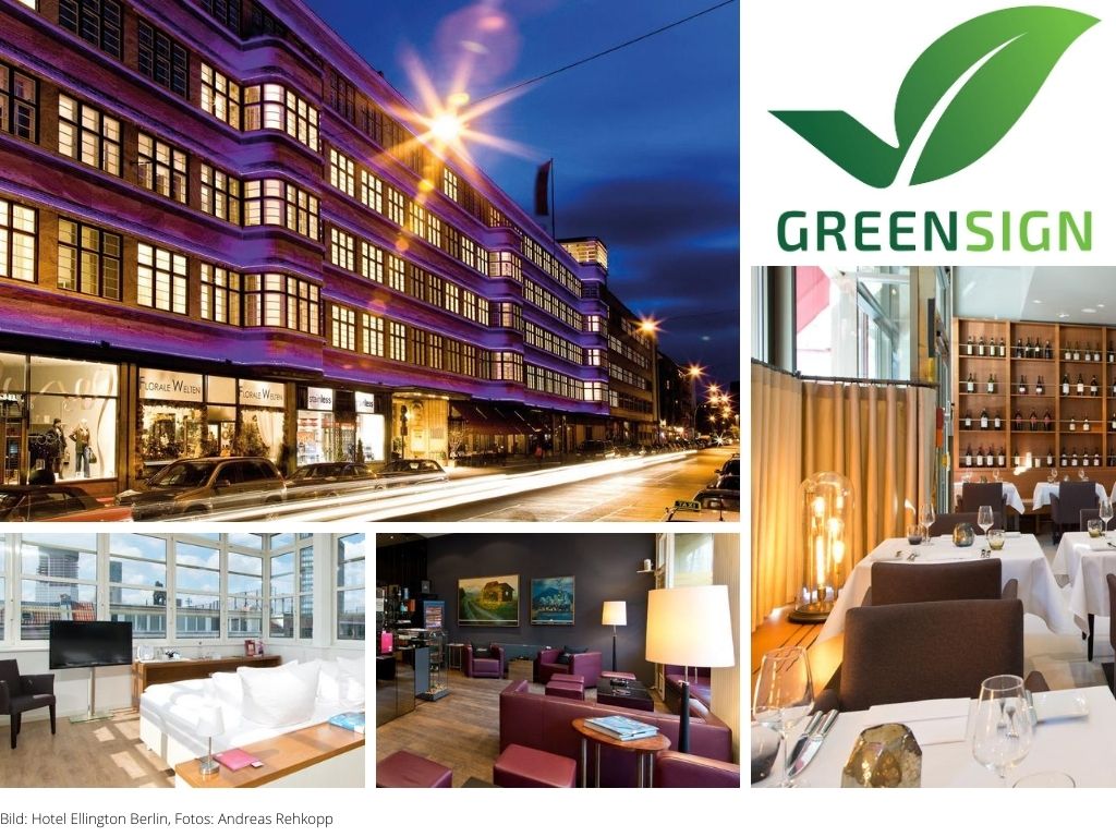 Klassische Eleganz vereint mit Nachhaltigkeit – GreenSign Level 4 für das Ellington Hotel Berlin